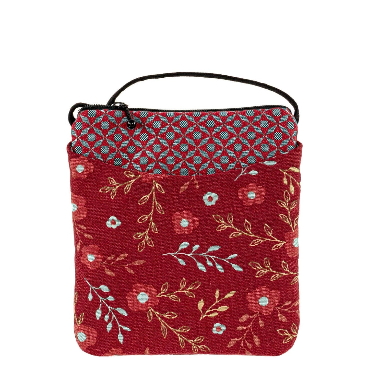 Red Floral crossbody bag