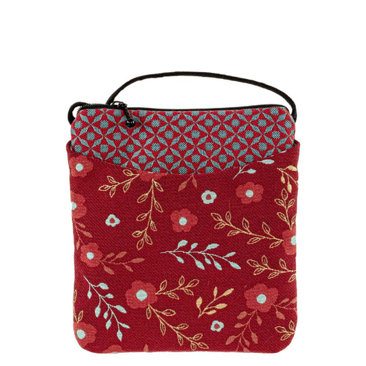 Red Floral crossbody bag